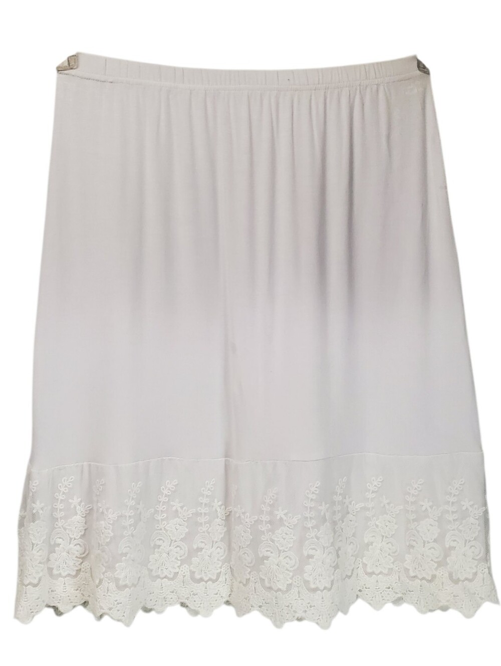 Skirt Slip, Underlining Petticoat Lace Romantic Regency Size M White Cottagecore